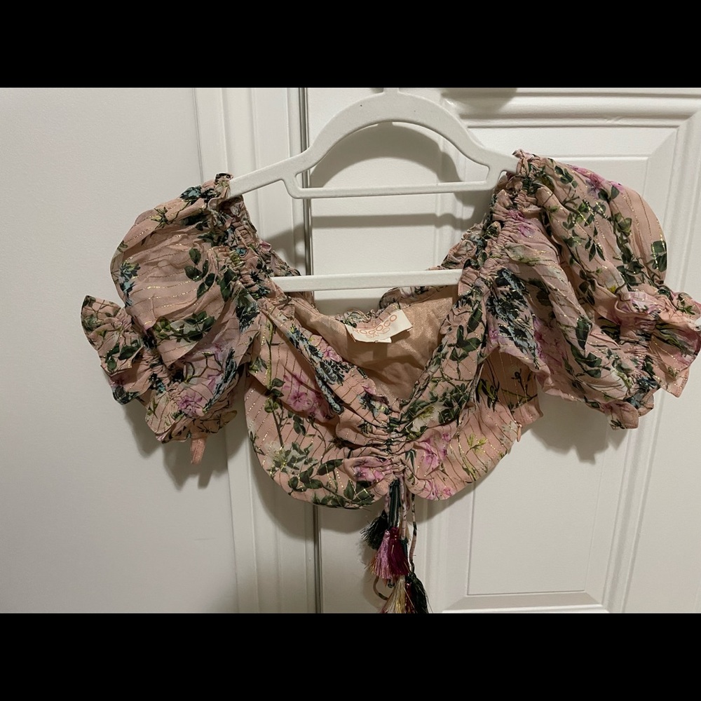 Rococo Sand Cropped Top - Size S